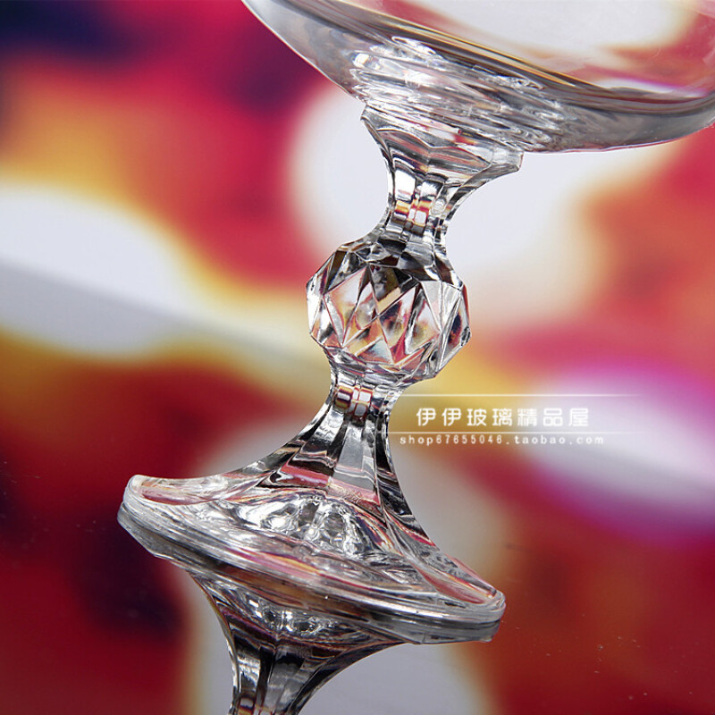水晶创意鸡尾酒杯高脚马天尼酒杯宽口香槟杯古典玛格丽特酒杯 进口200ML